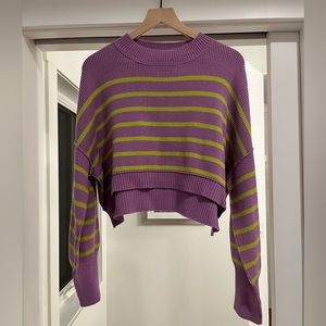 Free People Cropped Sweater